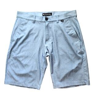 Travis Mathew blue striped shorts size 32